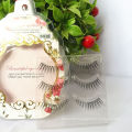 Hot selling Sharpened by hand Natural Slim Eye tail lengthened and Encrypted Tapered false strip eyelashes SG19